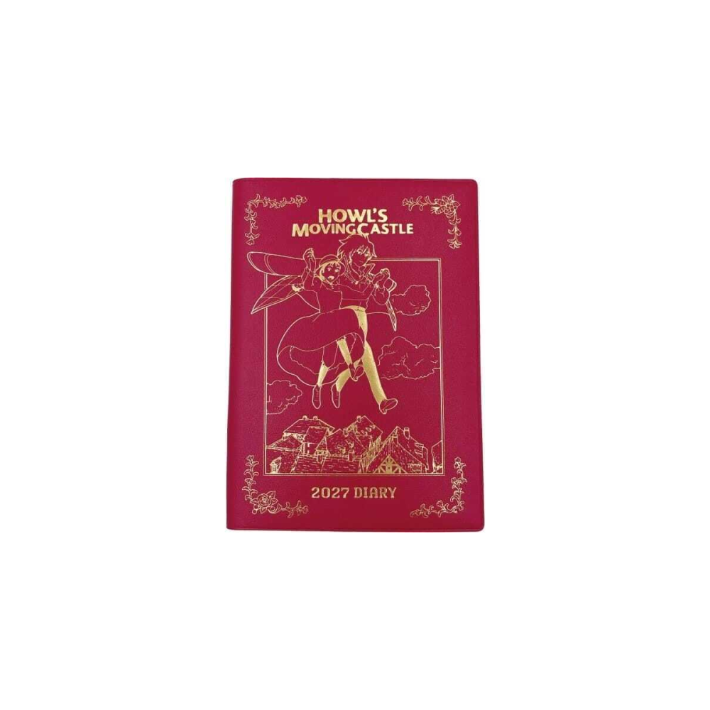 Le Château ambulant journal Hauru & Sophie red gold foil