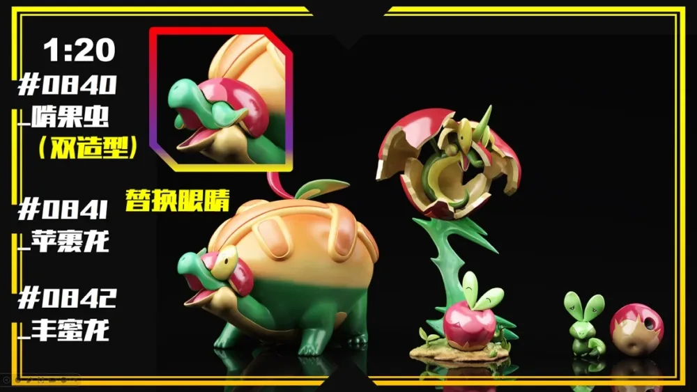 [PREORDER] 1/20 Scale World Figure [SXG] – Applin & Flapple & Appletun