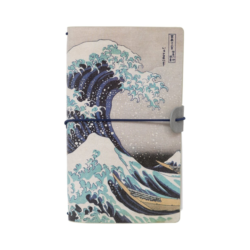 Hokusai carnet de voyage La Grande Vague de Kanagawa 20 cm