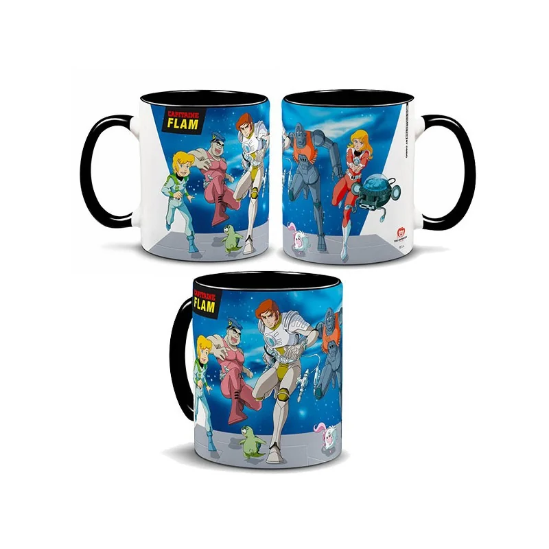 Figurine Capitaine Flam Mug Depart Mission 9,5cm