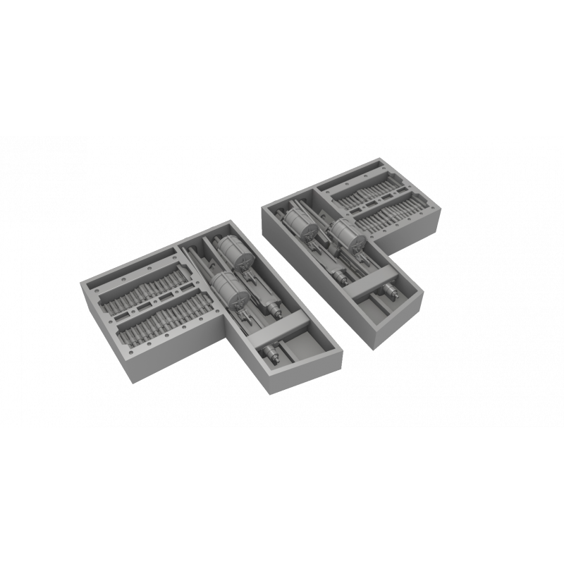 Supermarine Spitfire Mk.VC Wing Guns (quatre canons) / (conçus pour être utilisés avec les kits Airfix)