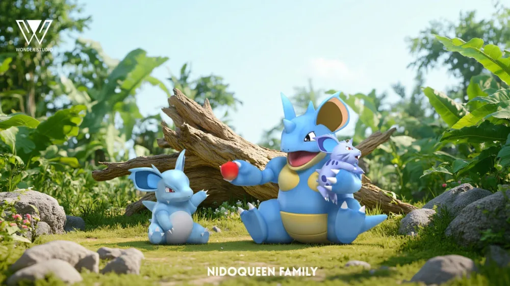 [PREORDER] 1/20 Scale World Figure [WONDER] – Nidoran♀ & Nidorina & Nidoqueen