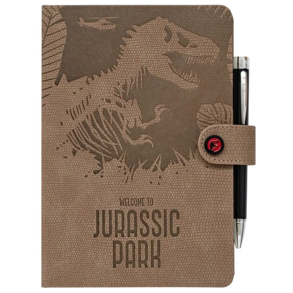 Carnet premium A5 Jurassic Park avec stylo projecteur