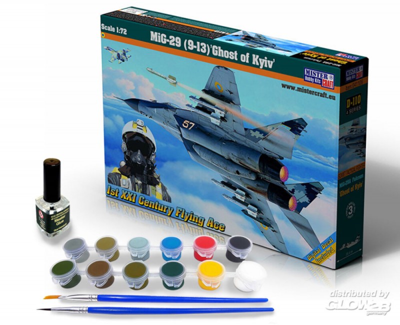 Maquette Mig-29 (9-13) ghost of kyiv, start set