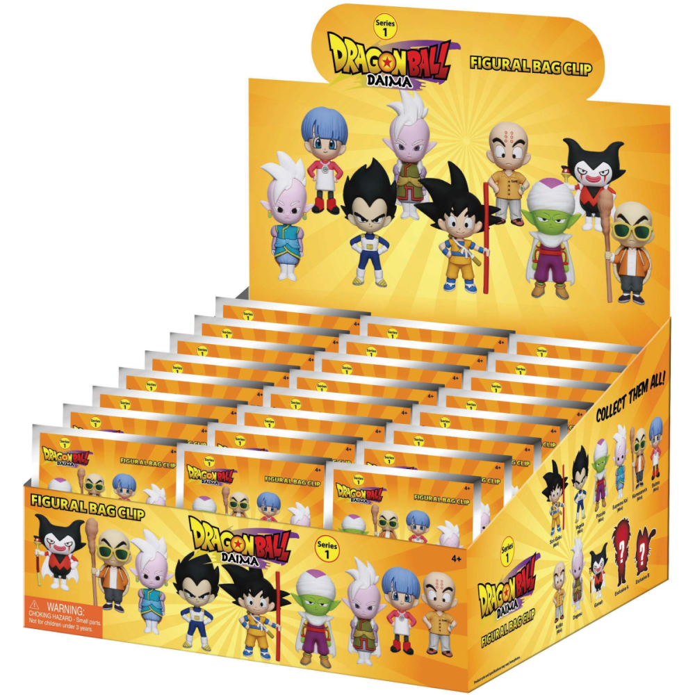 DRAGON BALL DAIMA - Series 1 - 3D Foam Bag Clip (Display 24 Pcs)
