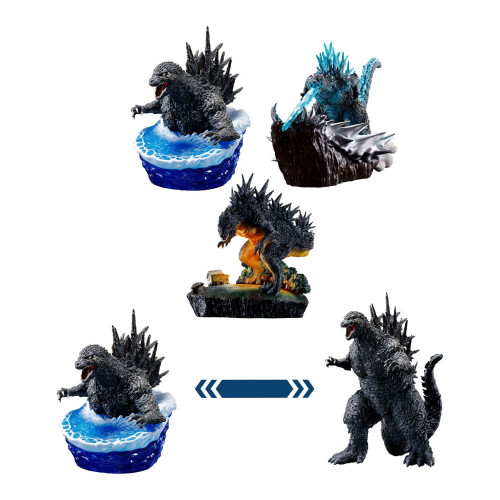 Godzilla Petitrama EX Series pack 3 trading figures From Zero To Minus One Set Special Edition 9 cm - MEGAHOUSE