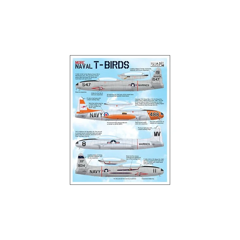 Décal Plus Naval Lockheed T-33 T-Birds