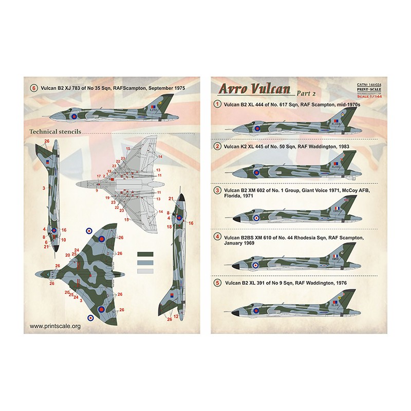 Décal Avro Vulcan B.2 Partie 2 1