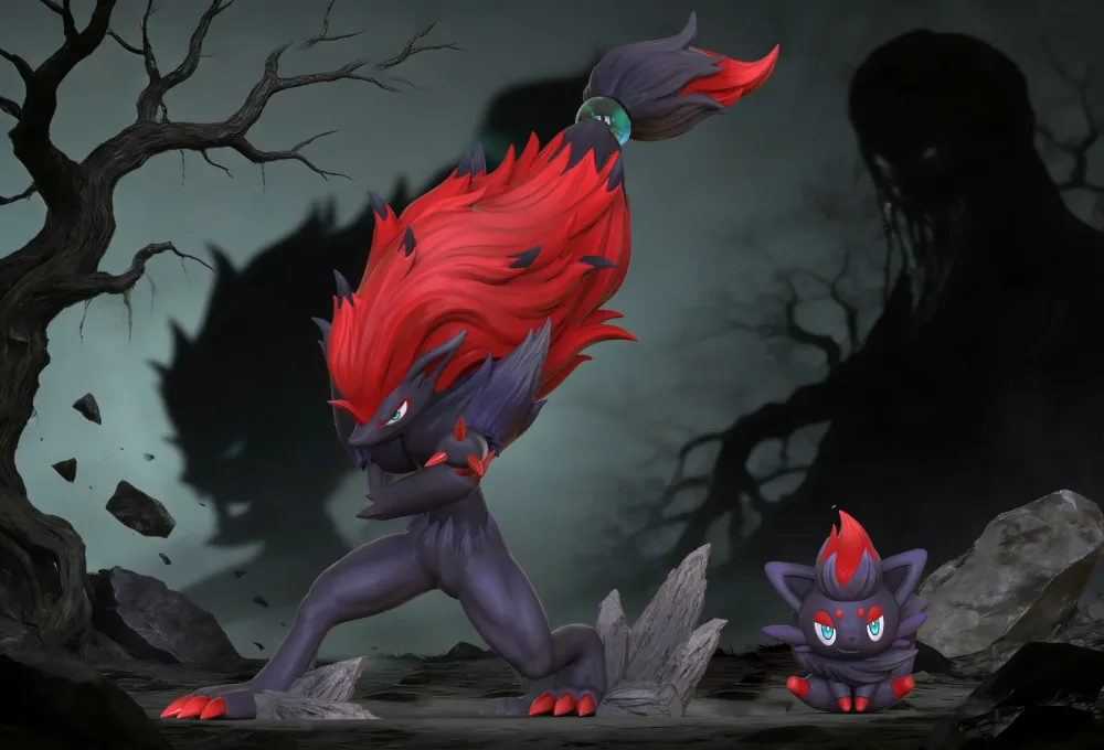 [PREORDER] 1/20 Scale World Figure [QIAOWU] – Zorua & Zoroark