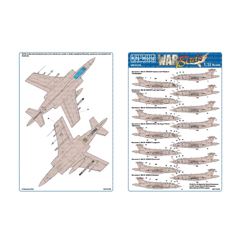 Décal Guerre du Golfe, deuxième partie - Blackburn Buccaneers 1991 - 2016 - Édition 25e anniversaire