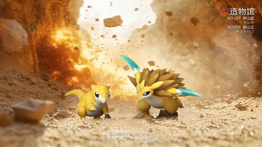 [PREORDER] 1/20 Scale World Figure [ZWG] – Sandshrew & Sandslash