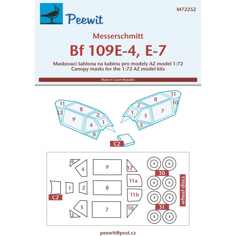 Messerschmitt Bf-109E-4/Bf-109E-7 (conçu pour être utilisé avec les kits de modèle AZ)[Bf-109E-7/B]