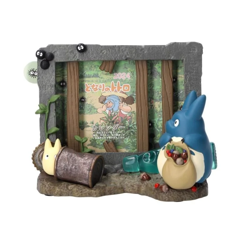 Figurine MON VOISIN TOTORO - Totoro & Maison Kusakabe - Diorama Cadre