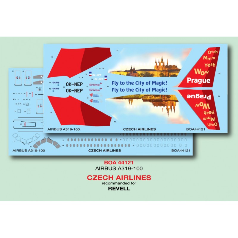 Décal Airbus A319 Czech Airlines (REV)