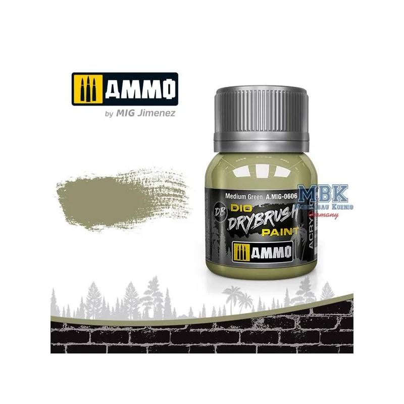 Peinture DIO DRYBRUSH Vert moyen