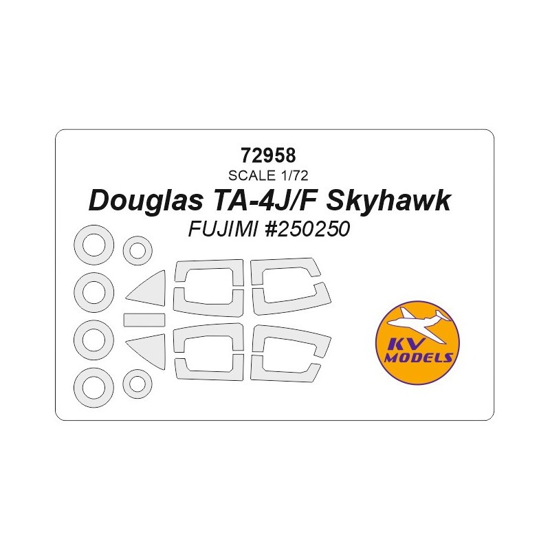 Douglas TA-4J/F Skyhawk + masques de roues (conçu pour être utilisé avec les kits Fujimi 250250)