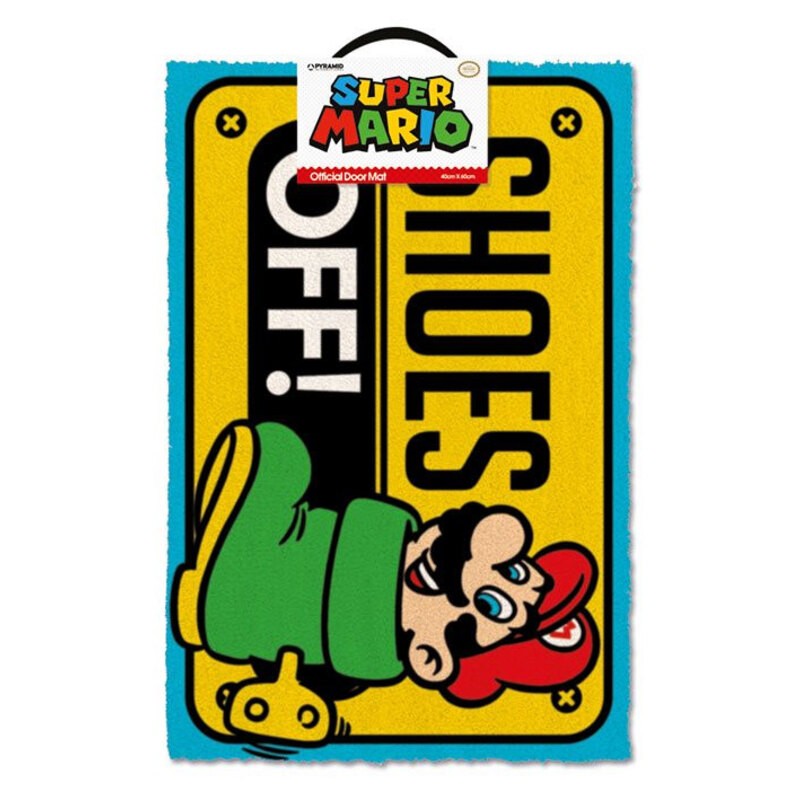 Super Mario paillasson Shoes Off 40 x 60 cm