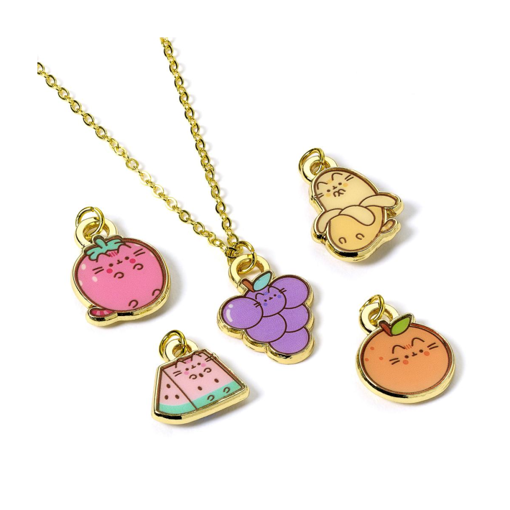 PUSHEEN - Fruits - Set Collier + 5 Charmes