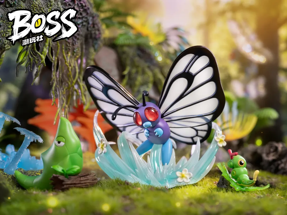 [PREORDER] 1/20 Scale World Figure [BOSS] – Caterpie & Metapod & Butterfree