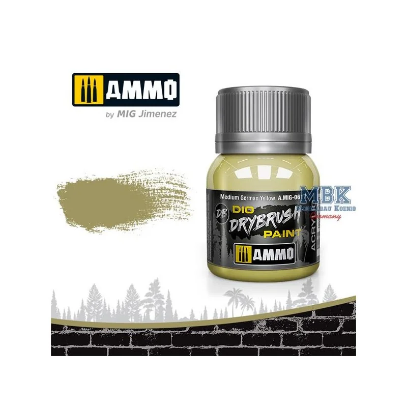 Peinture DIO DRYBRUSH Medium Jaune Allemand