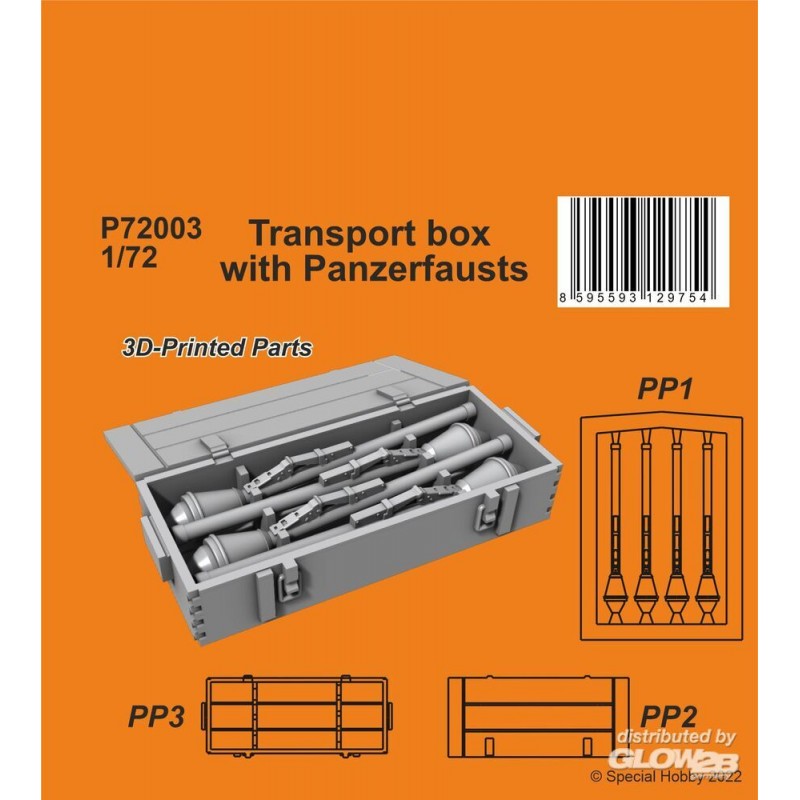 Maquette Caisse de transport avec Panzerfausts