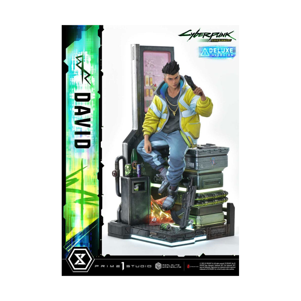 Cyberpunk: Edgerunners statuette Real Elite Masterline Series 1/4 David Bonus Version 58 cm