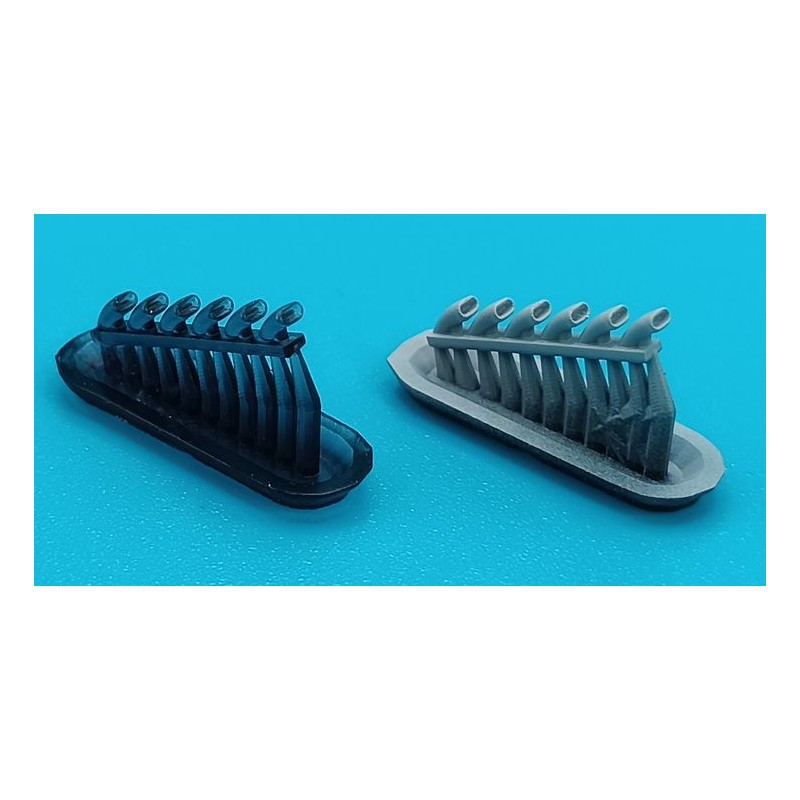 Hawker Tempest Mk.V/Mk.VI 3D printed exhaust stacks (designed to be used with AZ Models kits)