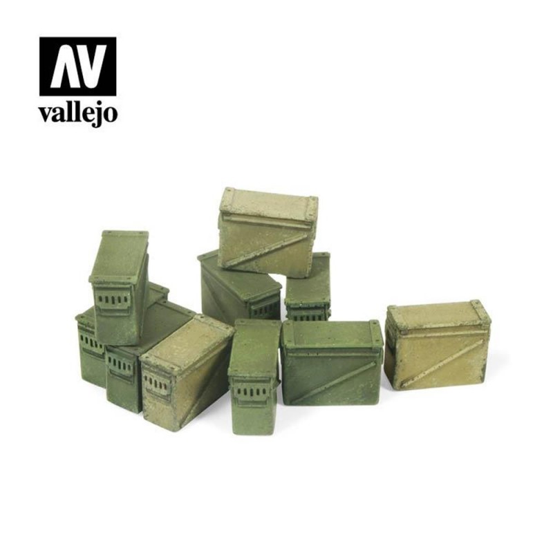 Ajouter des pièces : 1/35 ; Grandes boîtes de munitions 12,7 mm.