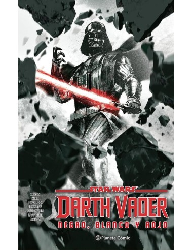 Star Wars Darth Vader Blanco Negro y Rojo