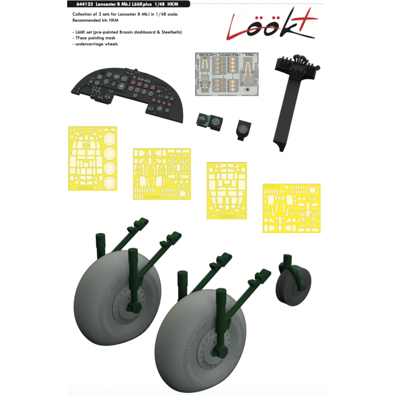 Avro Lancaster BI LooKplus 1/48 (conçu pour être utilisé avec les kits de modèles de Hong Kong) (version d'octobre 2021)