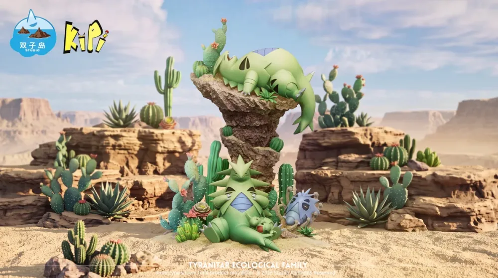 [PREORDER] GK Statue [KIPI] – Larvitar & Pupitar & Tyranitar