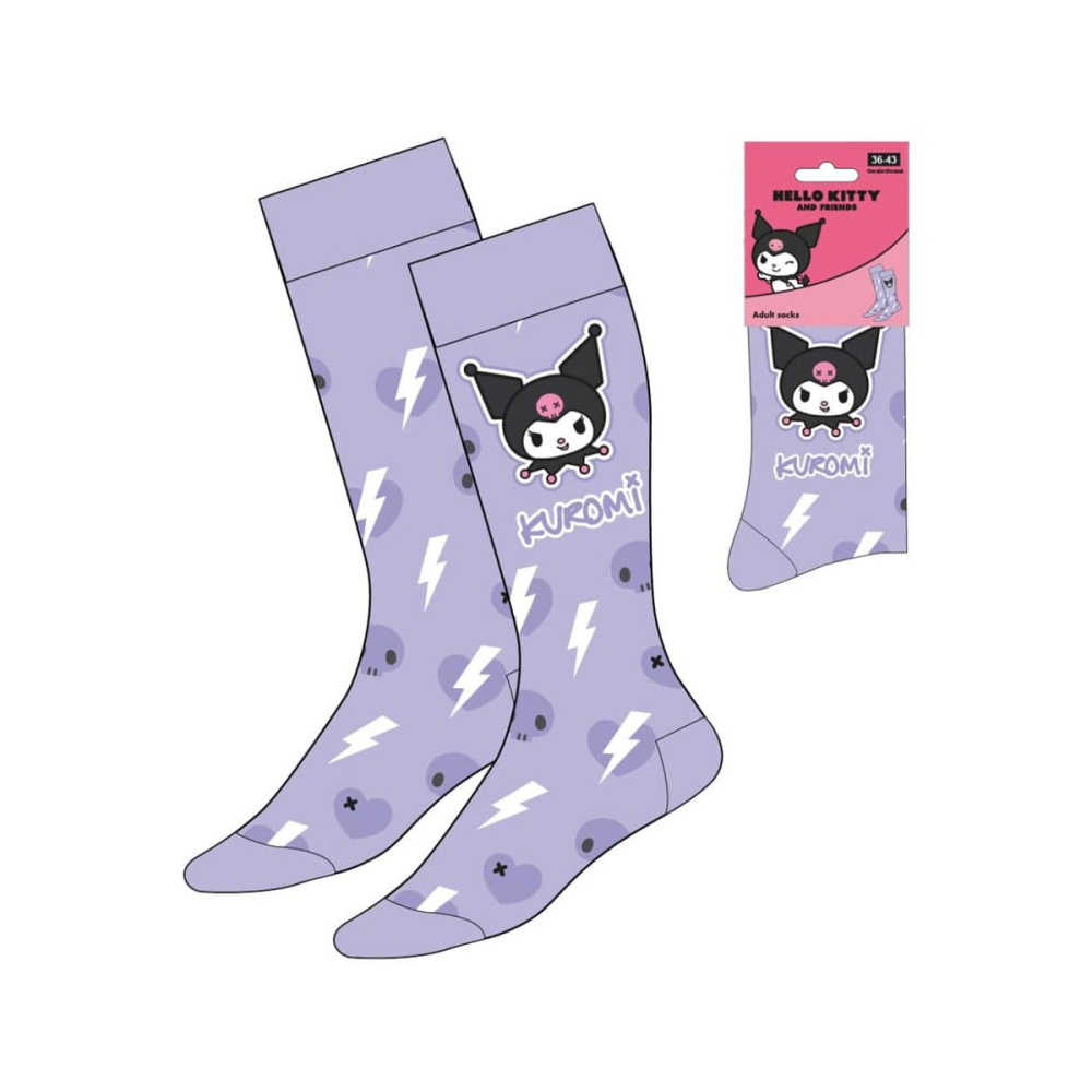 Sanrio chaussettes Kuromi Purple 36-43