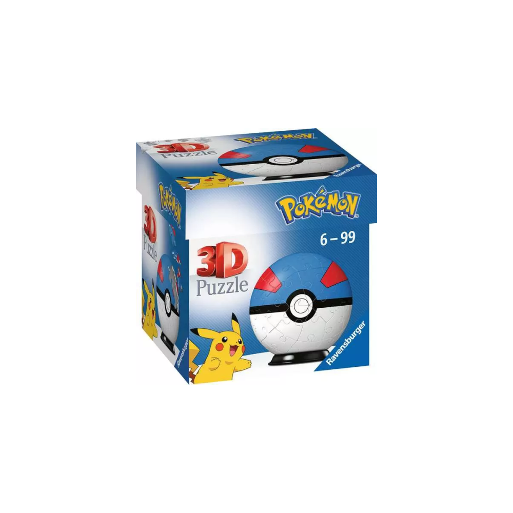 Puzzle 3d Puzzles 3D Ball 54 p - Super Ball / Pokémon