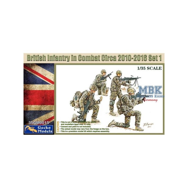 Figurines Infanterie britannique au combat 2010-12 Set 1