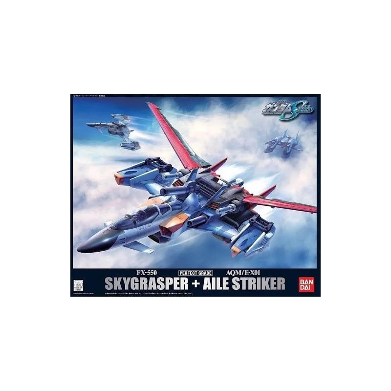 Gunpla GUNDAM - PG 1/60 FX-550 Skygrasper + Aile Striker - Model KIt REPROD