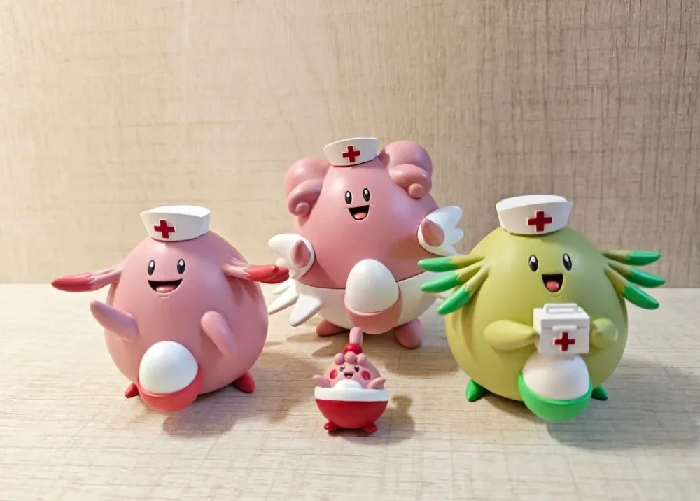 [IN STOCK] 1/20 Scale World Figure [HH] – Chansey & Blissey & Happiny