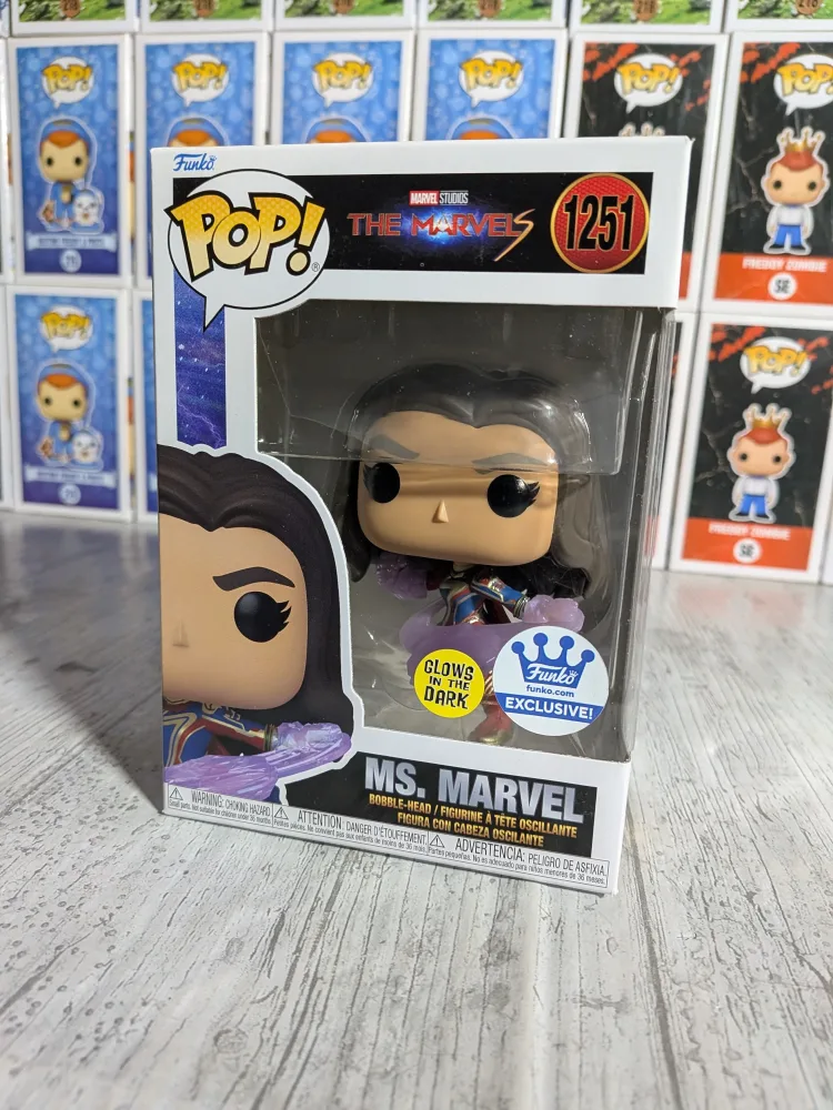 Marvel Studios The Marvels #1251 – Ms. Marvel (Glow) – Funko Pop!