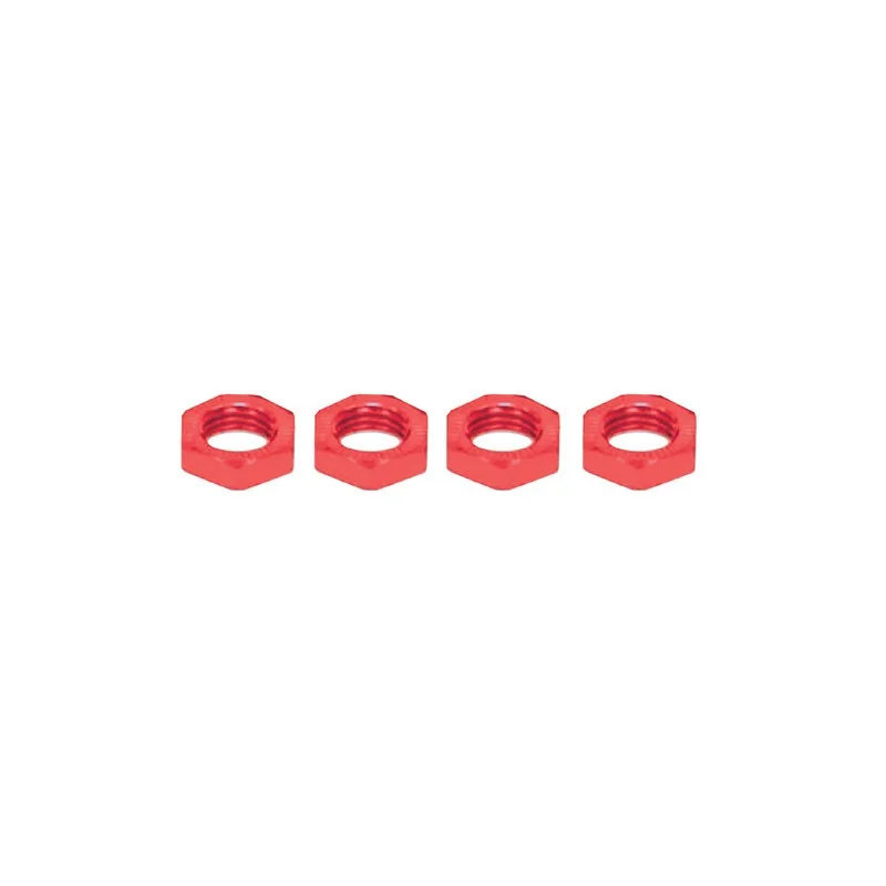 Alimentation Ecrou alu 17mm Rouge (4p)