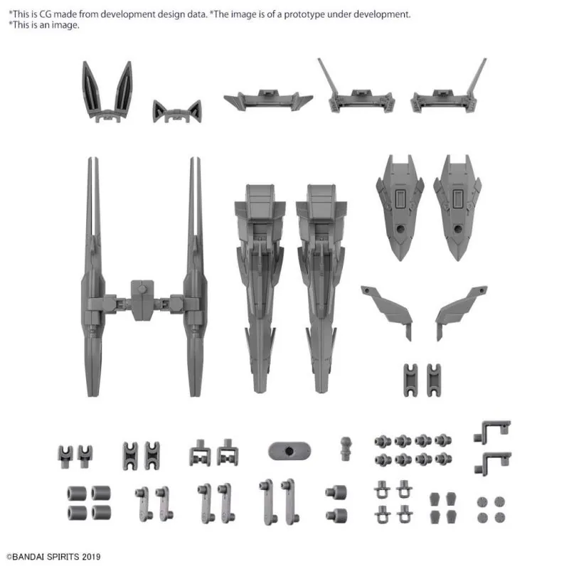 30mm Option Parts Set 13 LEG Booster Unit / Wireless Weapon Pack 1/144