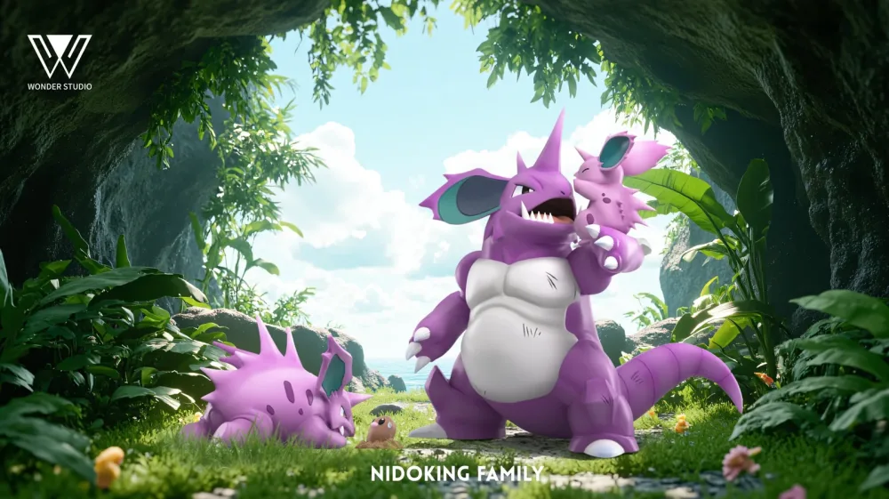 [PREORDER] 1/20 Scale World Figure [WONDER] – Nidoran♂ & Nidorino & Nidoking