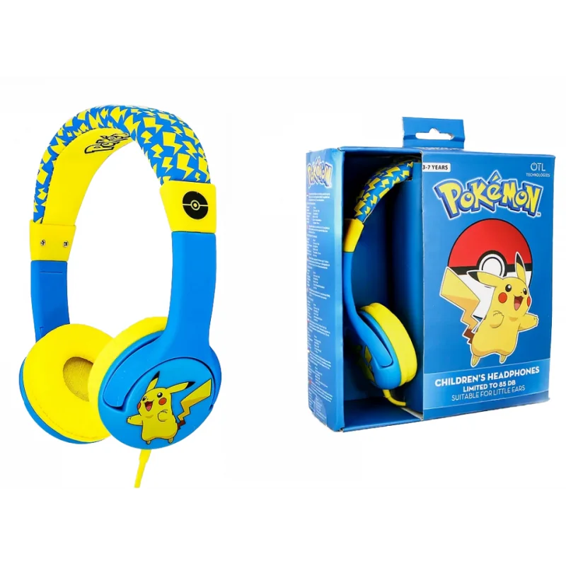 POKEMON - Casque Audio OTL 3-7 Junior 85db - Pikachu