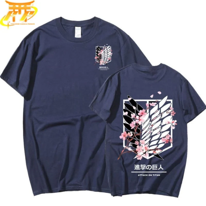 T-Shirt Bleu Bataillon d'Exploration - Attaque des Titans™