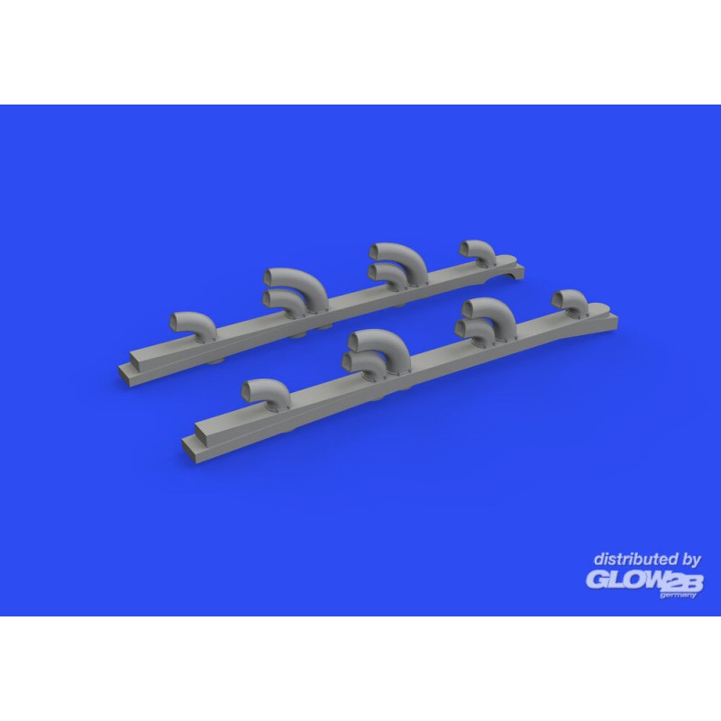 Accessoire Cheminées d'échappement Yak-9T PRINT pour ICM