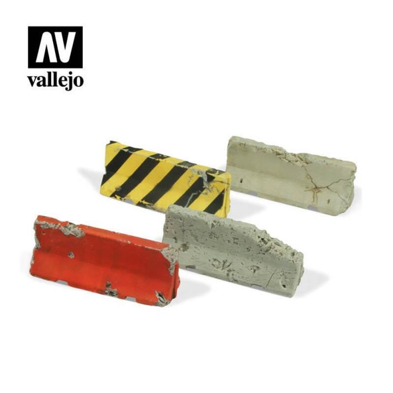 Ajouter des pièces : 1/35 ; Barrières en béton endommagées