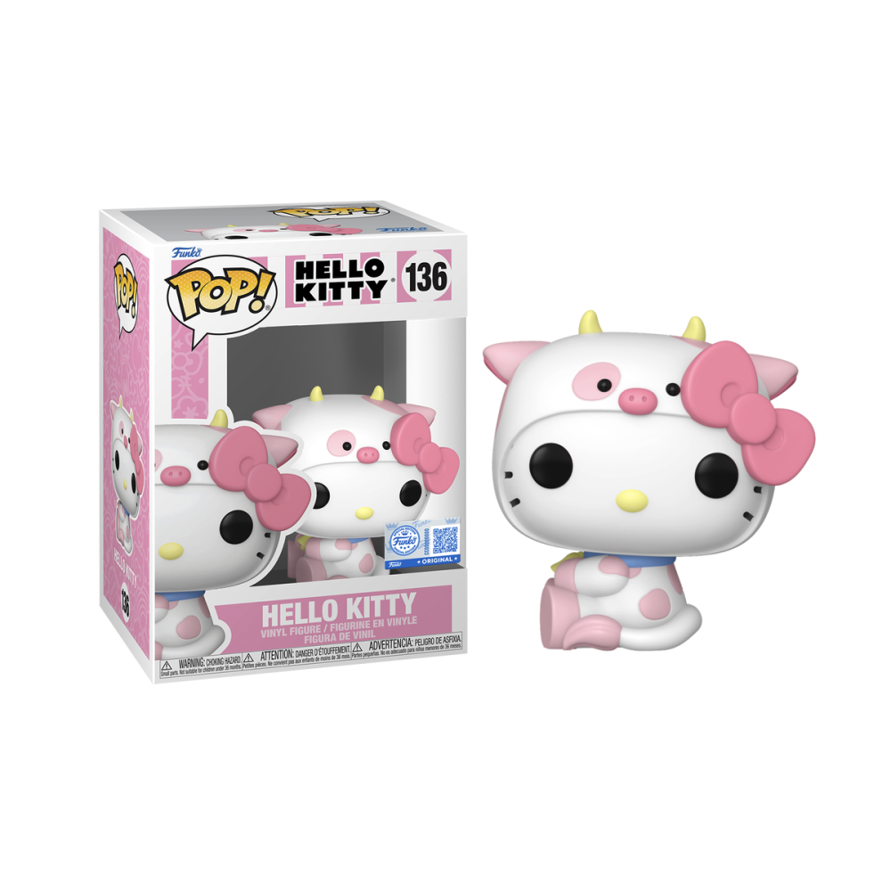 Figurine Pop HELLO KITTY - POP Sanrio N° 136 - Hello Kitty en cosplay de vache