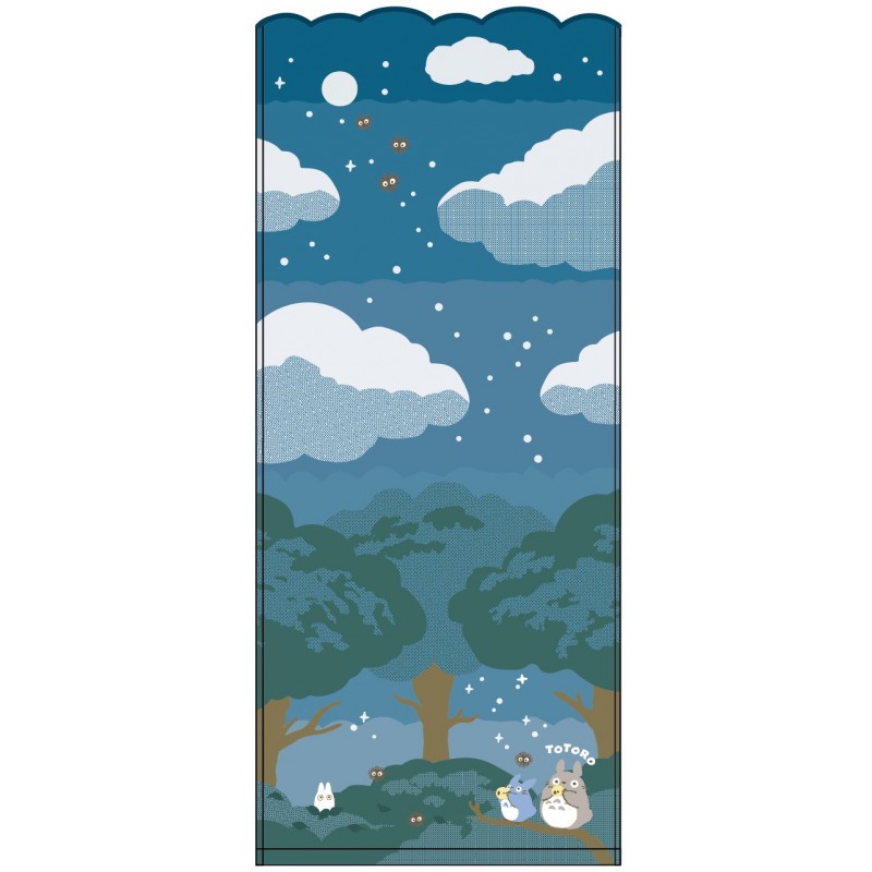 TOTORO SOUS LA LUNE 34x80 SERVIETTE DE LAVAGE