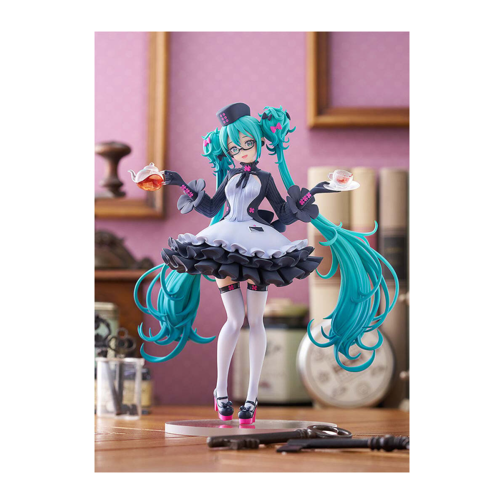 Figurine HATSUNE MIKU - Miku Glasses x Cafe - Pop Up Parade 18cm