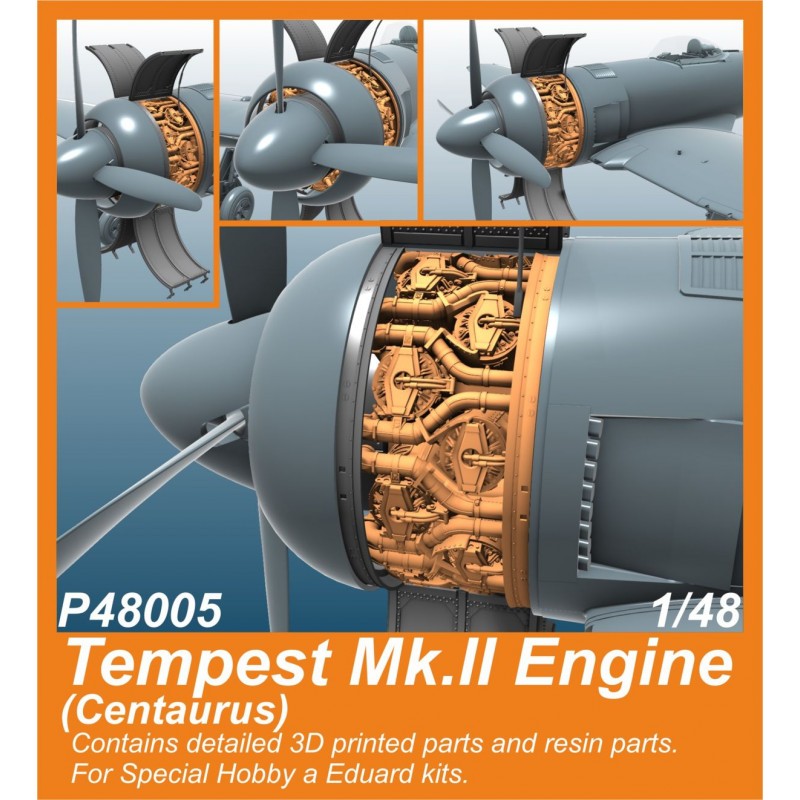 Hawker Tempest Mk.II Engine (Centaurus) (designed to be used with Special Hobby and Eduard kits)