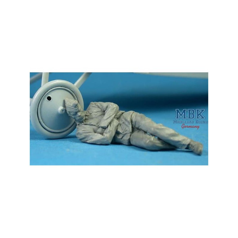 Figurines Mécanicien français se reposant