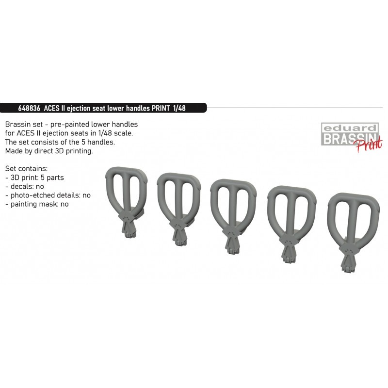 ACES II ejection seat lower handles PRINT 1/48 kits) MARCH RELEASE EXPECTED TO BE IN STOCK LATE FEBRUARY!!!